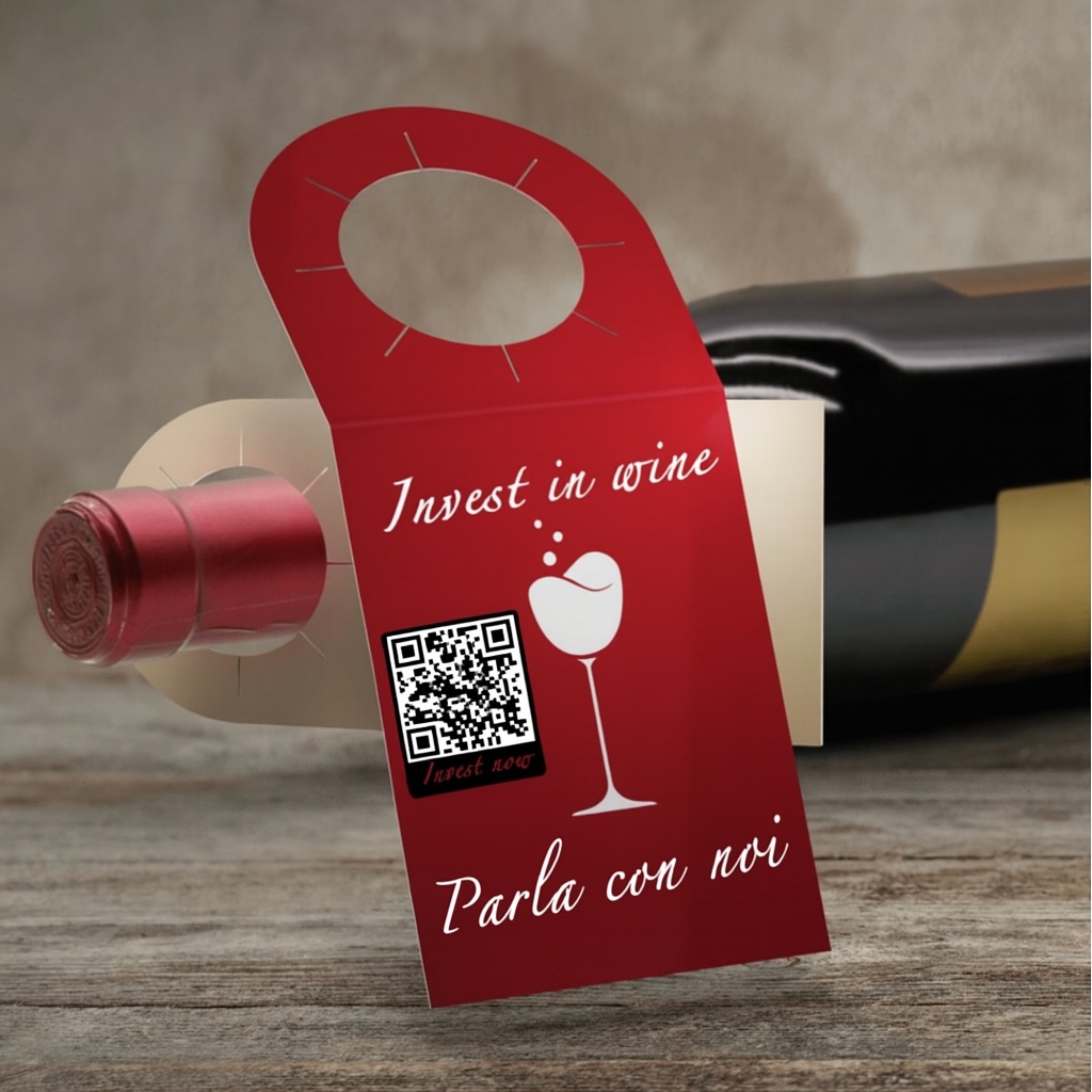 QR sul collo della bottiglia